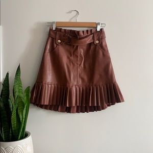 Zara Faux Leather Skirt
